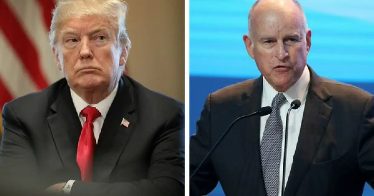 Governor of California Criticizes The Wall, Trump Rips Him - Think ...