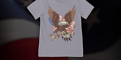 eagle flying t-shirt