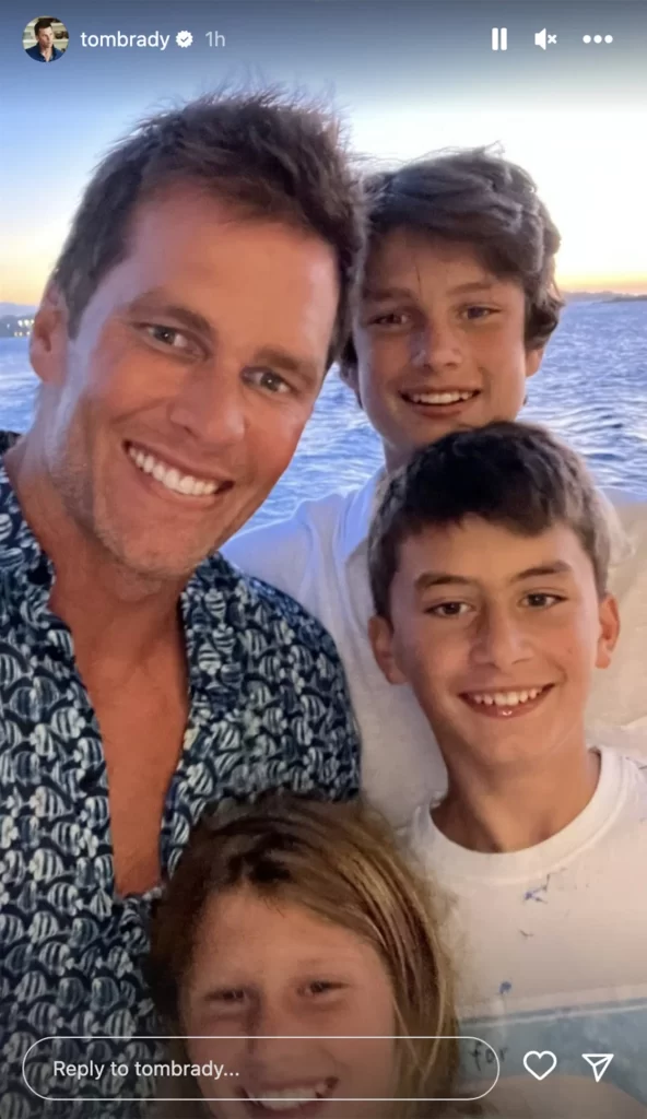 tom brady family retirement