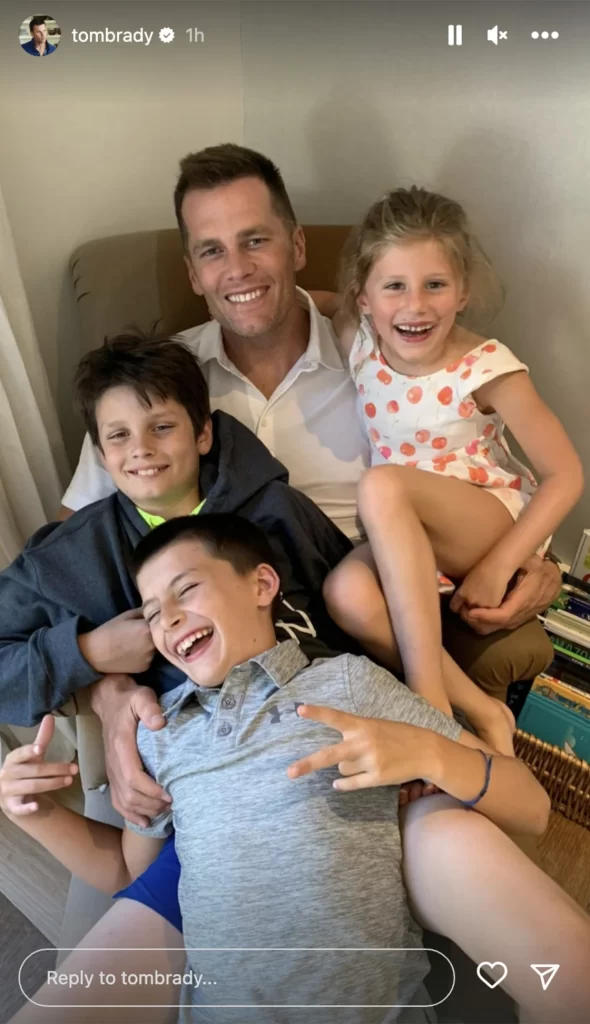 tom brady with kids