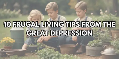 frugal living tips from the great depression