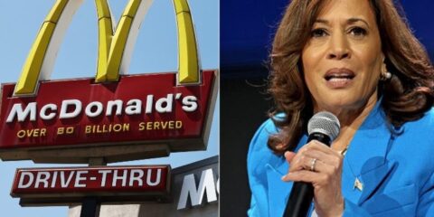 kamala harris mcdonald's