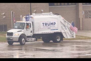 trump garbage truck