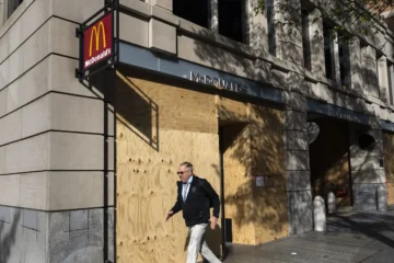 election day preparations at mcdonald's