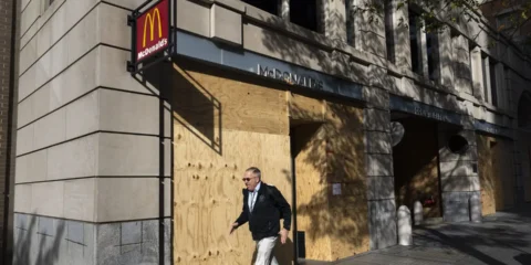 election day preparations at mcdonald's