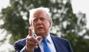 Trump Fires Back at Reporter Who Suggests He 'Chickens Out' About Tariffs