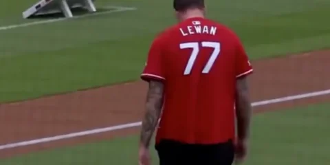 taylor lewan first pitch