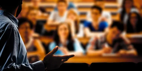 teacher in classroom