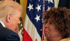 Grandmother at Black History Month Event Defends President Trump Against 