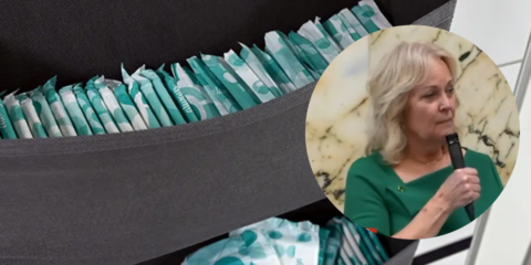 maryland democrats tampons in mens room